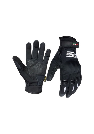 Forte Gt 07 Softshell Mevsimlik Eldiven Siyah
