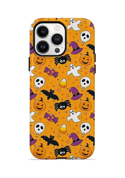 Velvoria Valestra Pumpkin Toss Apple iPhone Uyumlu 14 Pro Max Darbe Korumalı Kılıf Valestra Select - Pumpkin Toss
