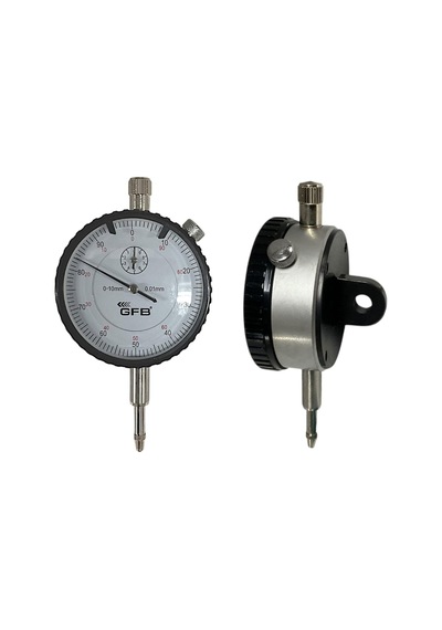 Mekanik Analog İbreli Kulaklı Komparatör Saati 0.1 Mm-10 Mm Mekanik Kadranlı Çevrimli Ölçüm Ayaksız