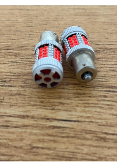 Forg93 Fanlı Tekduy Led Fanlı Kırmızı Led Beyaz Tek Duy 2 Adet Kırmızı