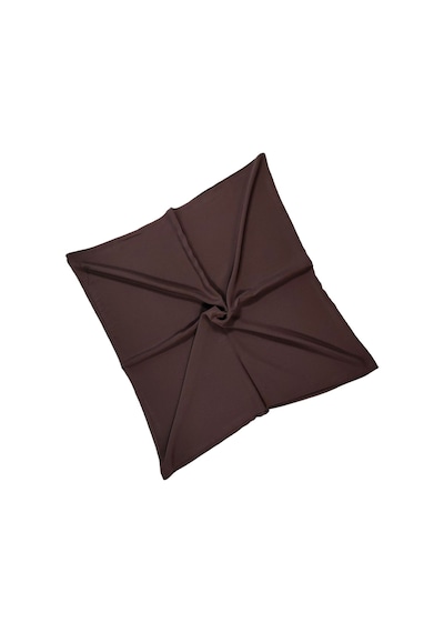 Mim Eşarp Mısırlı Eşarpları Medine Ipeği Büyük Boy Eşarp 140x140 Cm Kahve