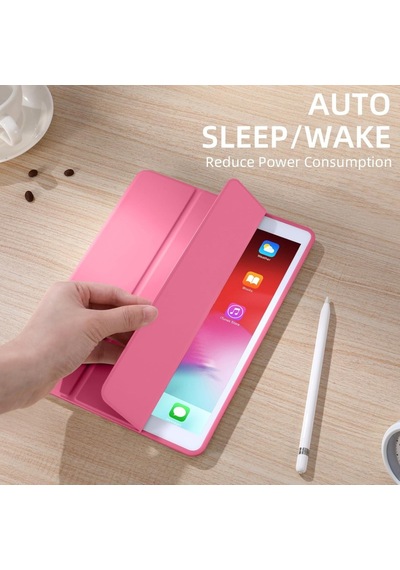 Apple Uyumlu iPad 8. Nesil 10.2" Kılıf Kalem Bölmeli Smart Case A2270 A2428 A2429 A2430 Kılıf