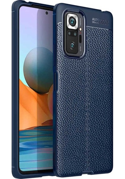 Xiaomi Redmi Note 10 Pro Kılıf Zore Niss Silikon Kapak Lacivert