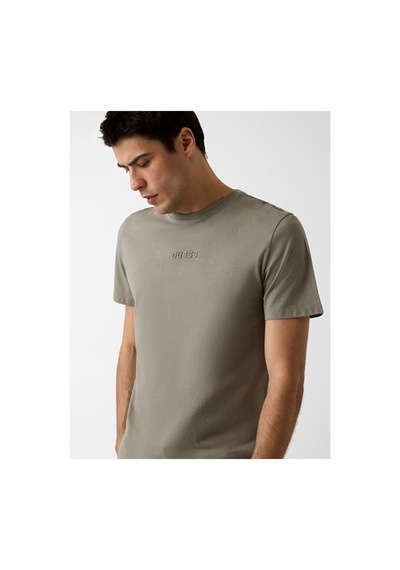 Guess Ambrogio Erkek Aktif Regular Fit T-shirt Haki