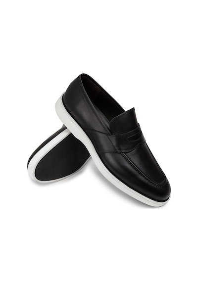 Deery Hakiki Deri Siyah Erkek Loafer Ayakkabı - 01960msyhc01 Siyah