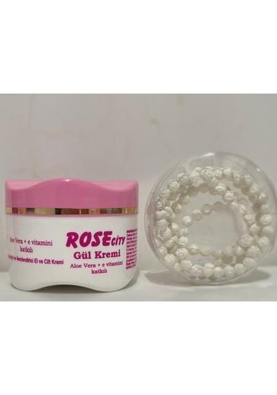 Rosecity Aloevera Gül Kremi 275 ML + Gül Kokulu Beyaz Tesbih