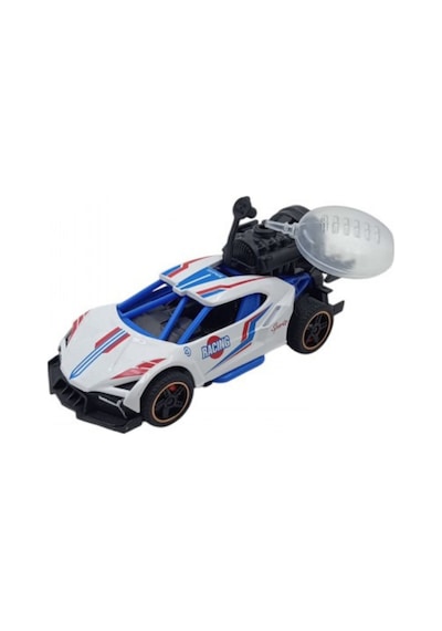 Metal Spor Araba Oyuncağı 14 Cm Çek Bırak Işıklı Ve Duman Atan Yarış Modeli Çok Renkli