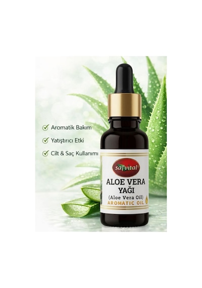 Safvital Aloe Vera Yağı 20 Ml Aromatik Yağ, Doğal Oda Kokusu Ve Bakım Amaçlı Kullanım