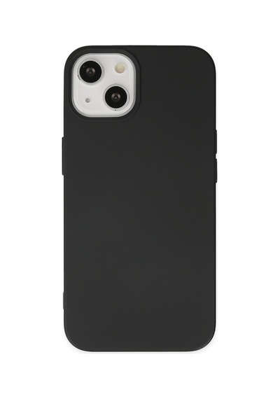 Apple iPhone Uyumlu 14 Plus Kılıf Nano İçi Kadife Silikon - Siyah Bz8683140424701
