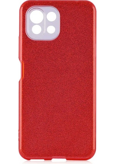 Xiaomi Mi 11 Lite Kılıf Zore Shining Silikon Kırmızı