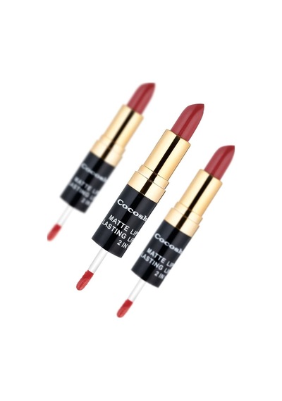 Cocosh She Ruj - Matte Smile Lipstick & Lipgloss 2 In 1 01 Red 8681569722231 - 01red Diğer