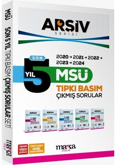 Msü Son 5 Yıl Arşiv Serisi Tıpkı Basım Fasikül Fasikül Çıkmış Sorular Marka Yayınları