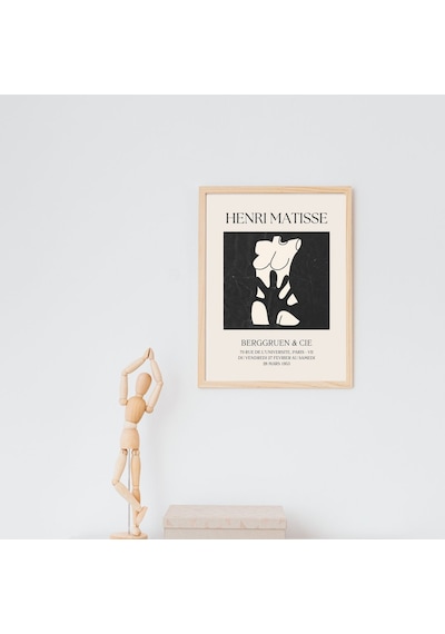 Henri Matisse Duvar Tablosu Çerçeveli 2'lü Set Ahşap Renk 21 X 30 Boyut/ebat