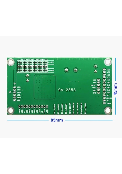 Ca255s Lcd Sürücü Kartı Led Tv Televizyon Sabit Akım Arka Işık Dc 24v 10 /48 Ekran Switch Voltaj Yü
