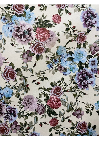 Enesar Home Çiçek Desen Döşemelik Kumaş 05 Çiçekli 100 x 140 cm