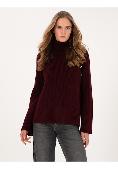 Pierre Cardin Kadın Vişne Kazak /triko 50310923-vr223 Vişne