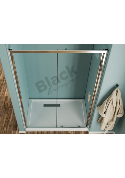 Blackline İki Duvar Arası 5 Mm Temperli Cam Duşakabin H:190 Şeffaf