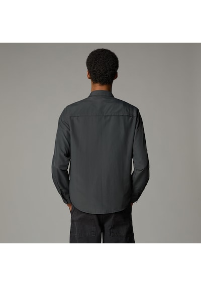 The North Face M L/s Sequoia Shirt Erkek Gömlek-29877 Koyu Gri