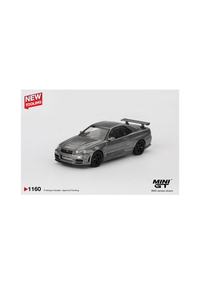Mini Gt 1/64 Nissan Skyline Gt-r R34 Nısmo Bnr34 Crs Dark Metal Gray Mgt01160