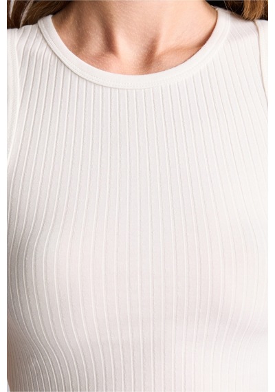 Defacto Slim Fit Halter Yaka Fitilli Kaşkorse Atlet F3933ax26auer105 Ekru-er105