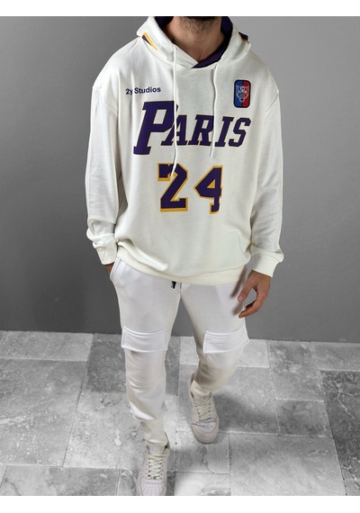 Cocopelli U C I Plik Beyaz Taraftar Hoodie Coc1824 Beyaz