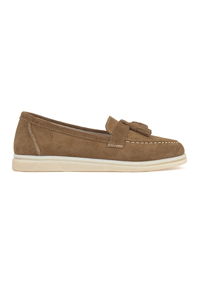Ziya, Kadın Hakiki Deri Loafer Ayakkabı 161359z402 Caramel 161359z402 809