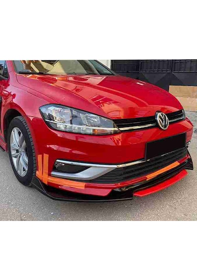 Mondeo 2001-2007 Kırmızı Şeritli Renkli Ön Lip Ve Yan Marşpiyel Seti