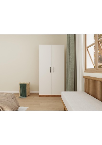 2 Kapaklı Bölmeli Gardırop Marbella Kiraz-beyaz 2 Kapaklı Bölmeli Gardırop Marbella Kiraz-beyaz