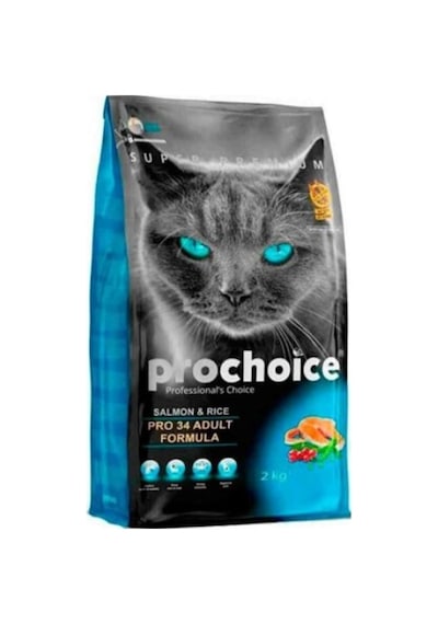 Prochoice Pro 34 Somonlu ve Pirinçli Yetişkin Kedi Maması 2 KG