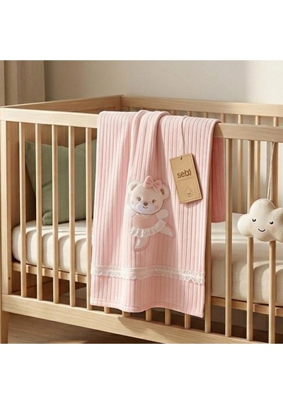Sebi Bebe Bebek Battaniye 4153 Somon