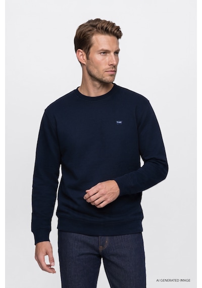Wrangler Pamuklu Selanik Regular Fit Erkek Sweatshirt W2620080410 Lacivert
