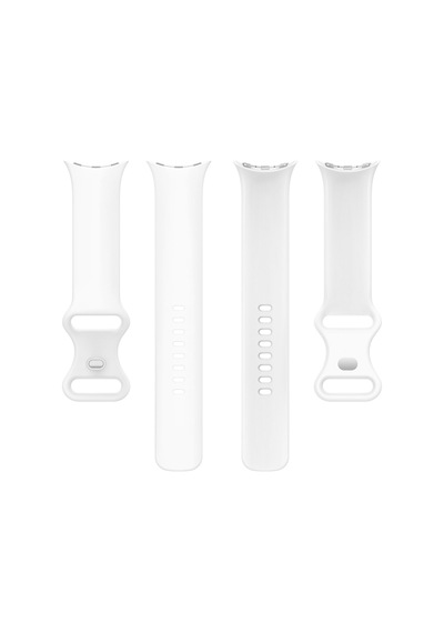 Caseonn Google Pixel Watch 4 45mm Kordon Esnek Spor Silikon Kayış Beyaz