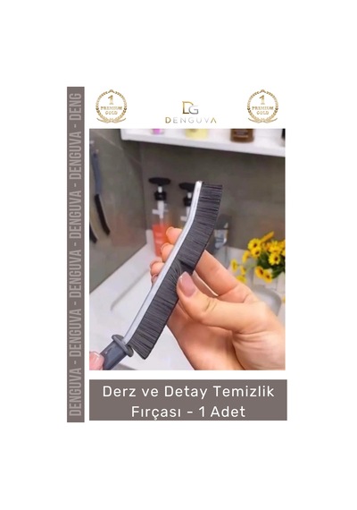 Fırça Profesyonel Ergonomik Dar Alan Fayans Banyo Mutfak Sağlam Derz Detay Temizlik Fırçası - 1 Ade