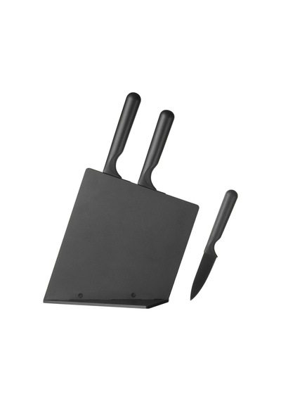 Ikea Jämföra 4 Parça Standlı Mutfak Bıçağı Seti 33 Cm Siyah