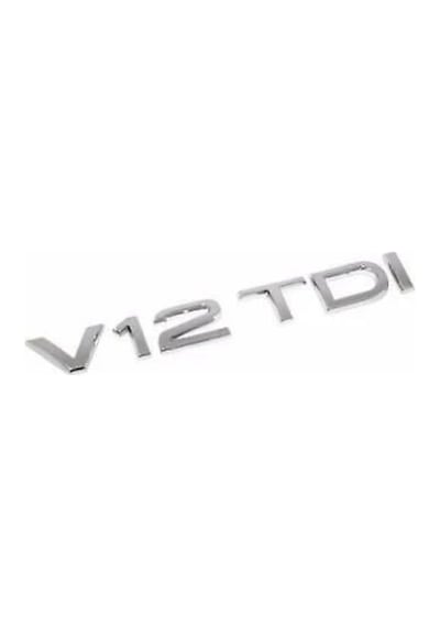 Audi Q5 Serisi Uyumlu V12 Tdı Krom Çamurluk Yazısı 3m 3d Abs