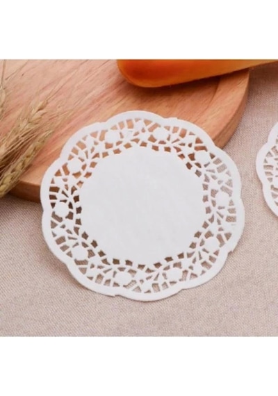 Kağıt Dantel Bardak Altlığı 500 Adet 9 Cm/ Çay Bardağı Altı Sunum Kağıdı