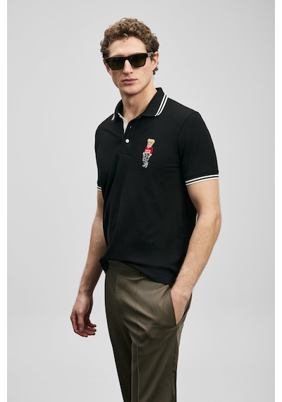 Lufian Brady Smart Erkek Polo T-shirt 111040245 Siyah