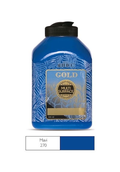 Artdeco Gold Multi-Surface Akrilik Boya 500 Ml Mavi 270 P 11814