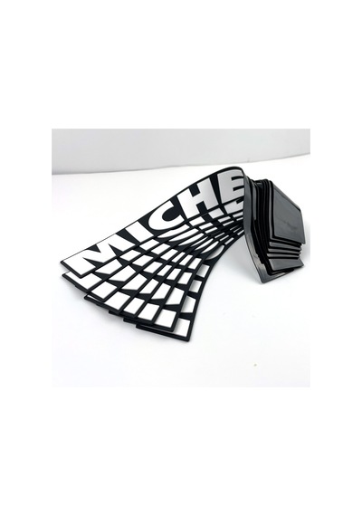 3d Lastik Yazısı Michelin 2.5 Cm 4 Adet+ Yapıştırıcı Oto Lastik Sticker