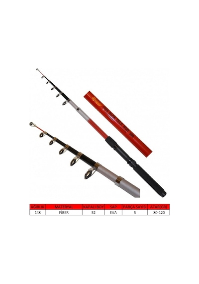 Captain 1605 Alfa Teleskopik Kamış 80-120gr  270 cm