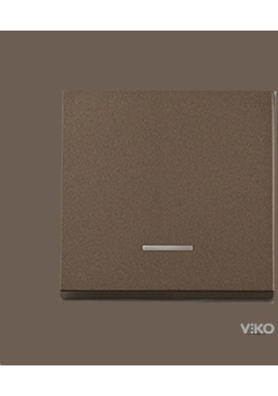 Viko Artline Novella Antrasit Işıklı Anahtar Çerçeveli
