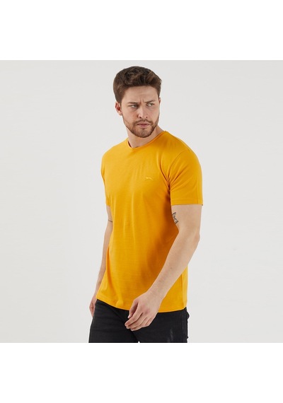 Slazenger SANDER KTN Erkek  Hardal Tişört