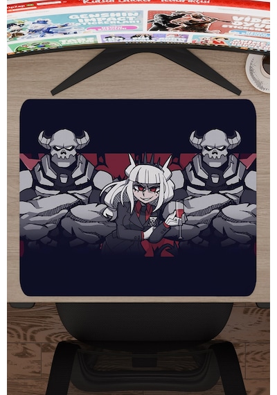 Helltaker Kaymaz Dikişli Kauçuk Oyuncu Mousepad V3 - 48x40 Xl Gaming Mouse Pad Fare Altlığı