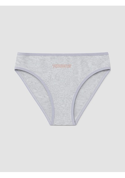 Lcw Young Gri Baskılı Bikini Külot