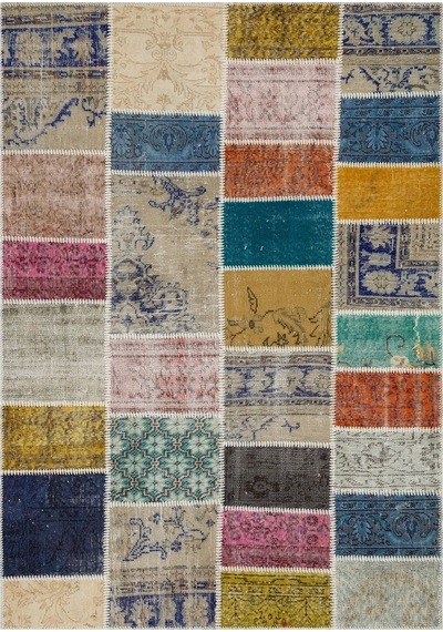 Doğal Ve Ilham Verici Patchwork Halı 230x160 Cm 6374