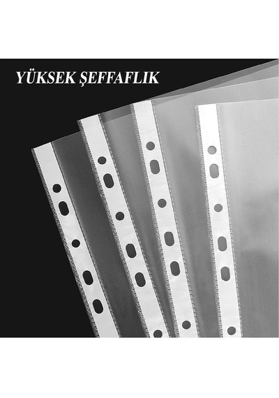 Poşet Dosya 100 Lü A-4 Şeffaf Föy Dosya 2 Paket Artmaster Ofis Okul Kenarı Delikli Poşet Dosya 80 Sayfa Kapasiteli