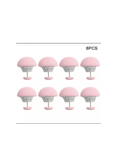 Pratik 12'li Mantar Şeklinde Yorgan Sabitleme İğnesi Düğmeli Pembe Klips Çarşaf Yorgan Kılıfı Sabitleyici