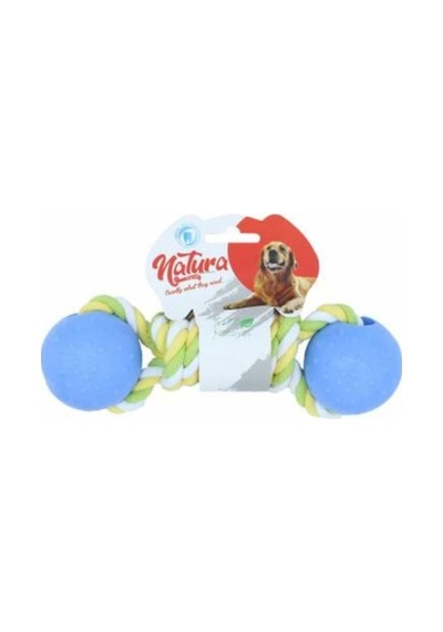 Natura Plastik İkili Top Köpek Çiğneme Oyuncağı 31 CM