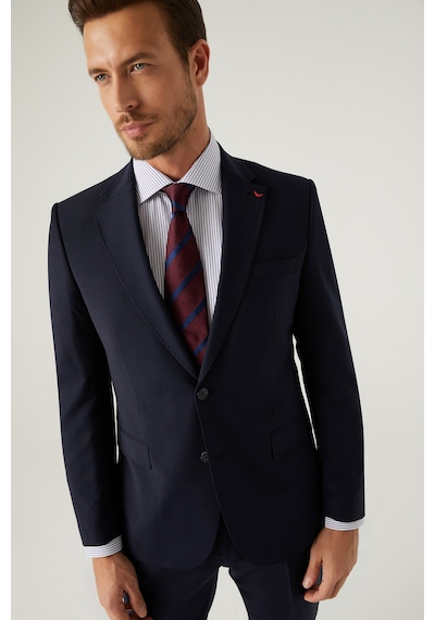 D's Damat Ds Damat Slim Fit Lacivert Yünlü Travel Takim Elbise 4he05ob35577m 105