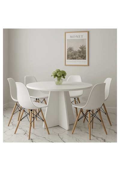 Yuvarlak Modern Dekoratif Yemek Masası Mutfak Masası-dekoratif